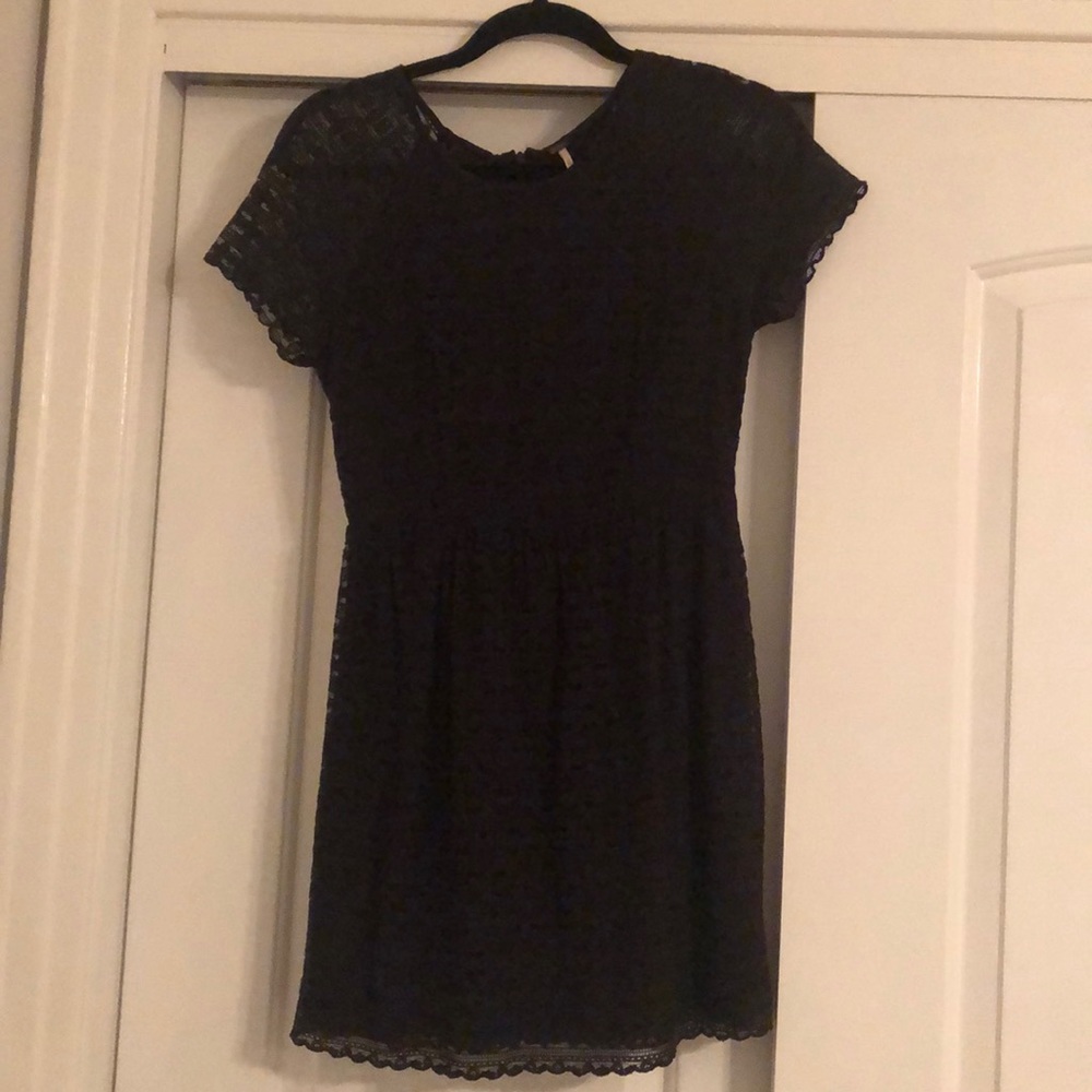 Black lace dress
